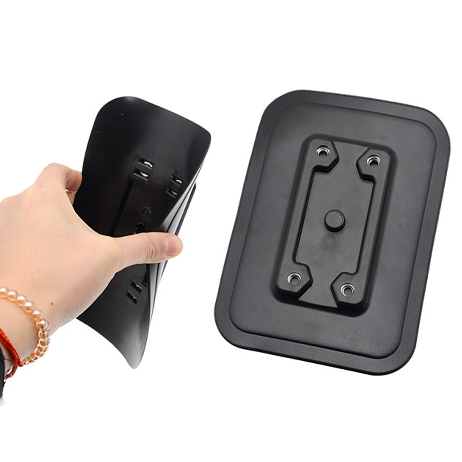 Fishing Kayak Fish Finder Mount - PVC フィッシュファインダーマウント耐腐食性カヤックスタンドパッドネジ付き釣り竿ホルダー固定ベースアウトドアスポーツ用