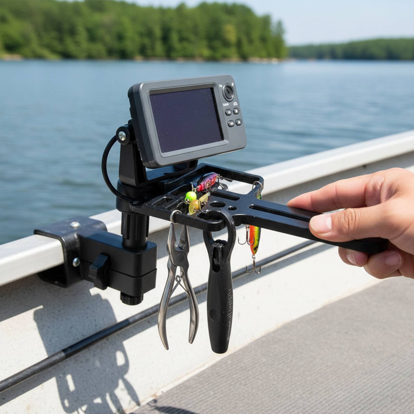Fishing Kayak Cart - ステンレス鋼カヤック釣り道具ホルダーポータブル T トラックオーガナイザー耐久性のあるカヤックアクセサリー釣り用