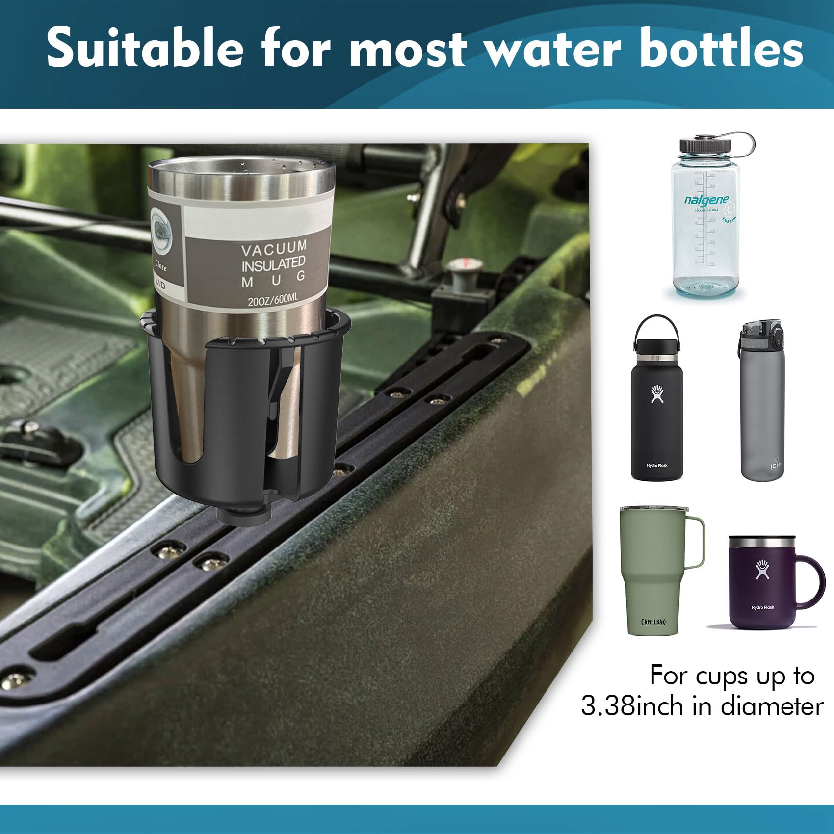 Aventik 多機能カヤックカップホルダートラックマウント - Fishing Kayak Cart のレビューと価格