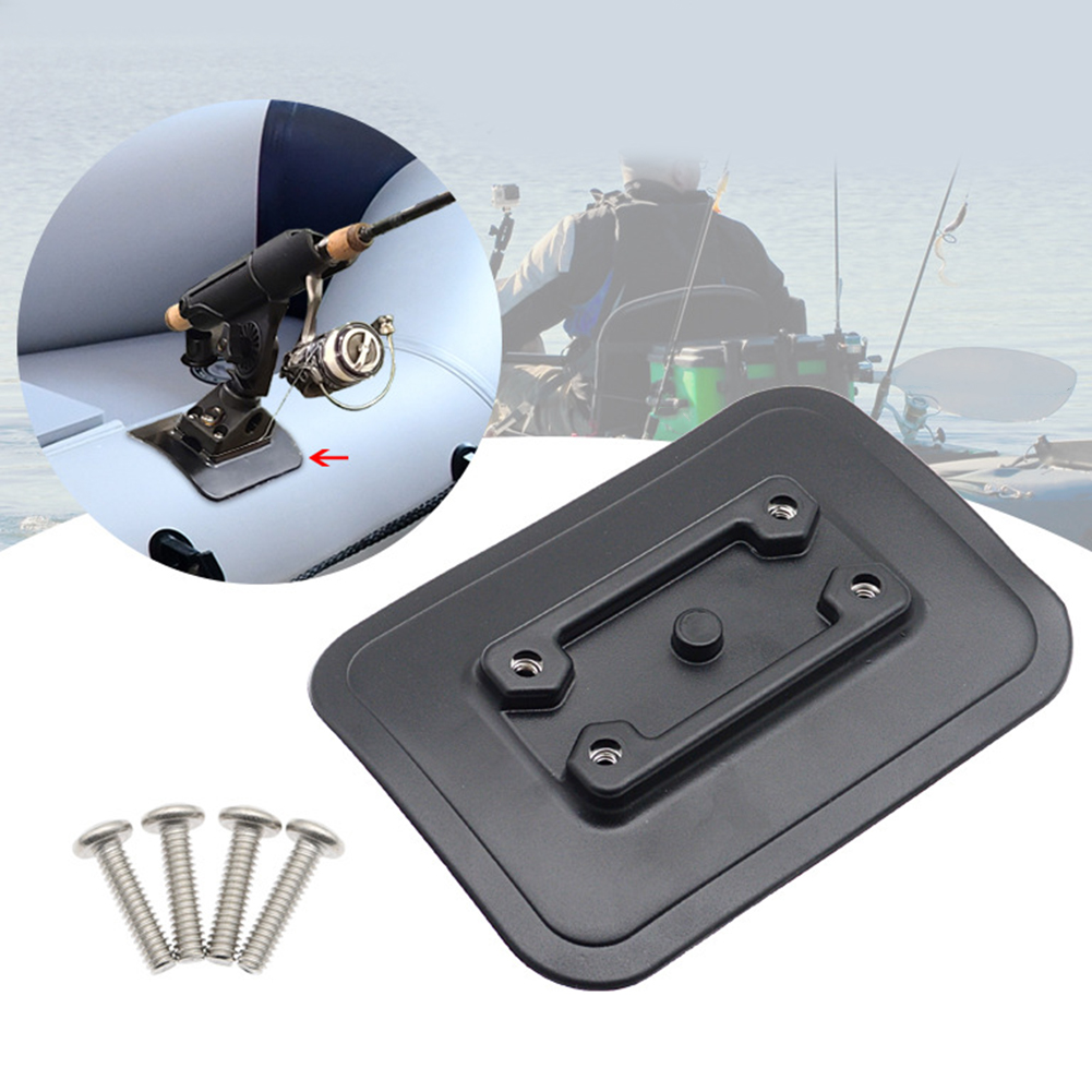 インフレータブルボート釣り竿ホルダー固定ベースABS接着パッ - Fishing Kayak Fish Finder Mount のレビューと価格