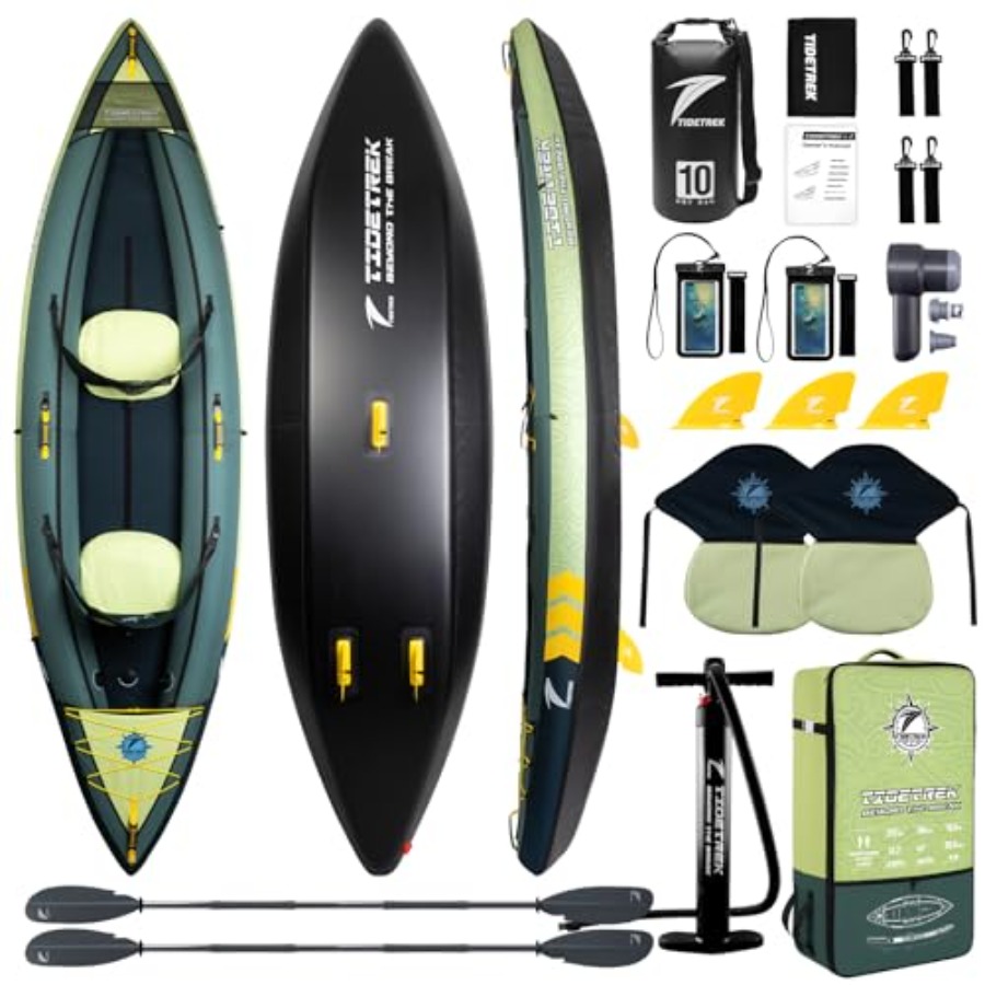 湖や川での釣りに適したインフレータブルツーリングカヤック、P - Fishing Kayak Seat のレビューと価格