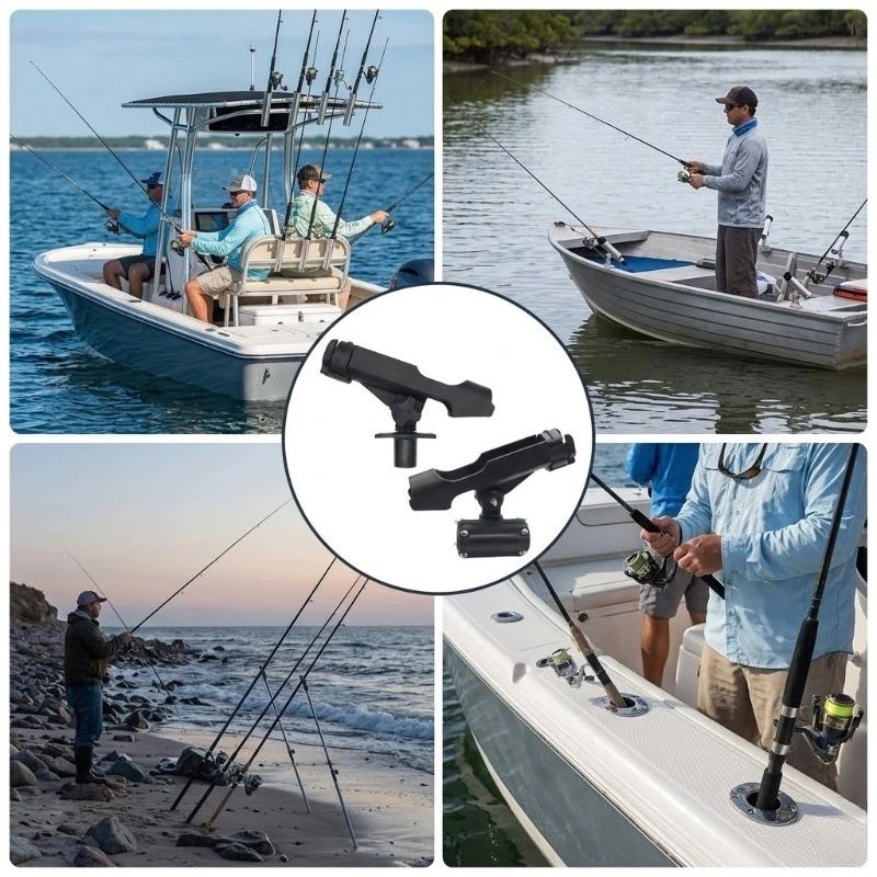 ユニバーサル釣り竿ホルダー 360度調整可能 °   釣り竿 - Fishing Kayak Sit On Top のレビューと価格
