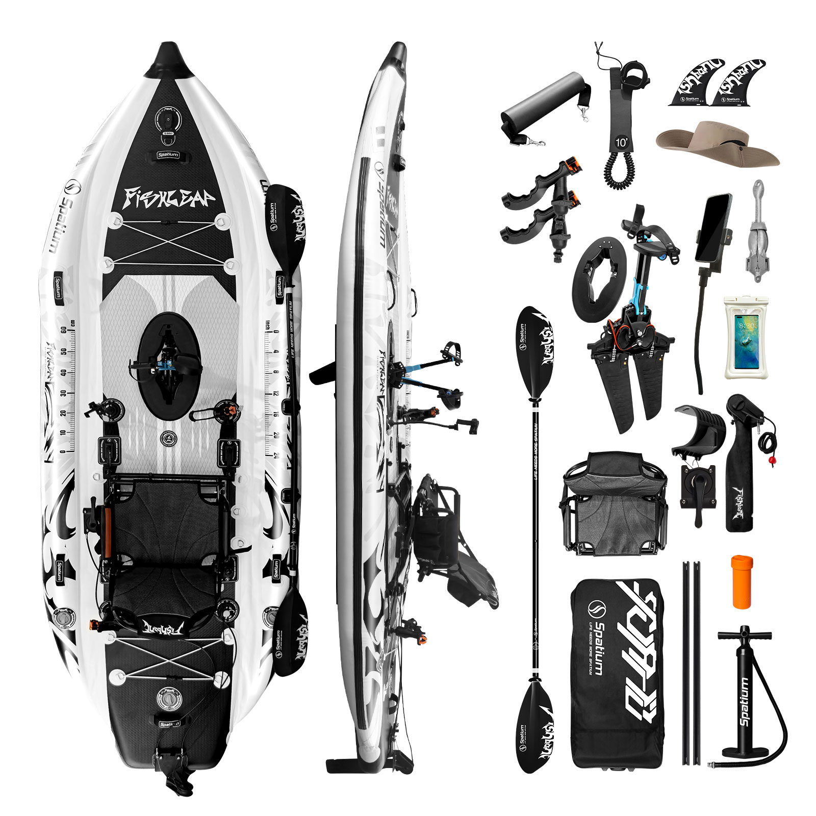 Spatium 11.5フィート フリッパーペダルドライブ  - Fishing Kayak Seat のレビューと価格